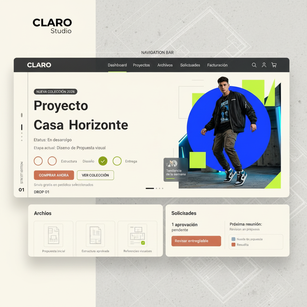 Portal privado con módulos de proyecto cliente