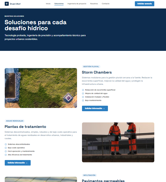 Grupo Ukari — pavimento permeable para gestión sostenible del agua